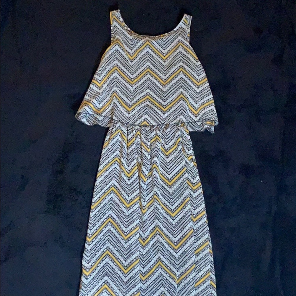 Patterned midi dress